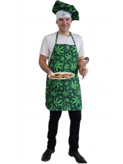 Marijuana Apron Marijuana Hat - Mens Chef Costumes